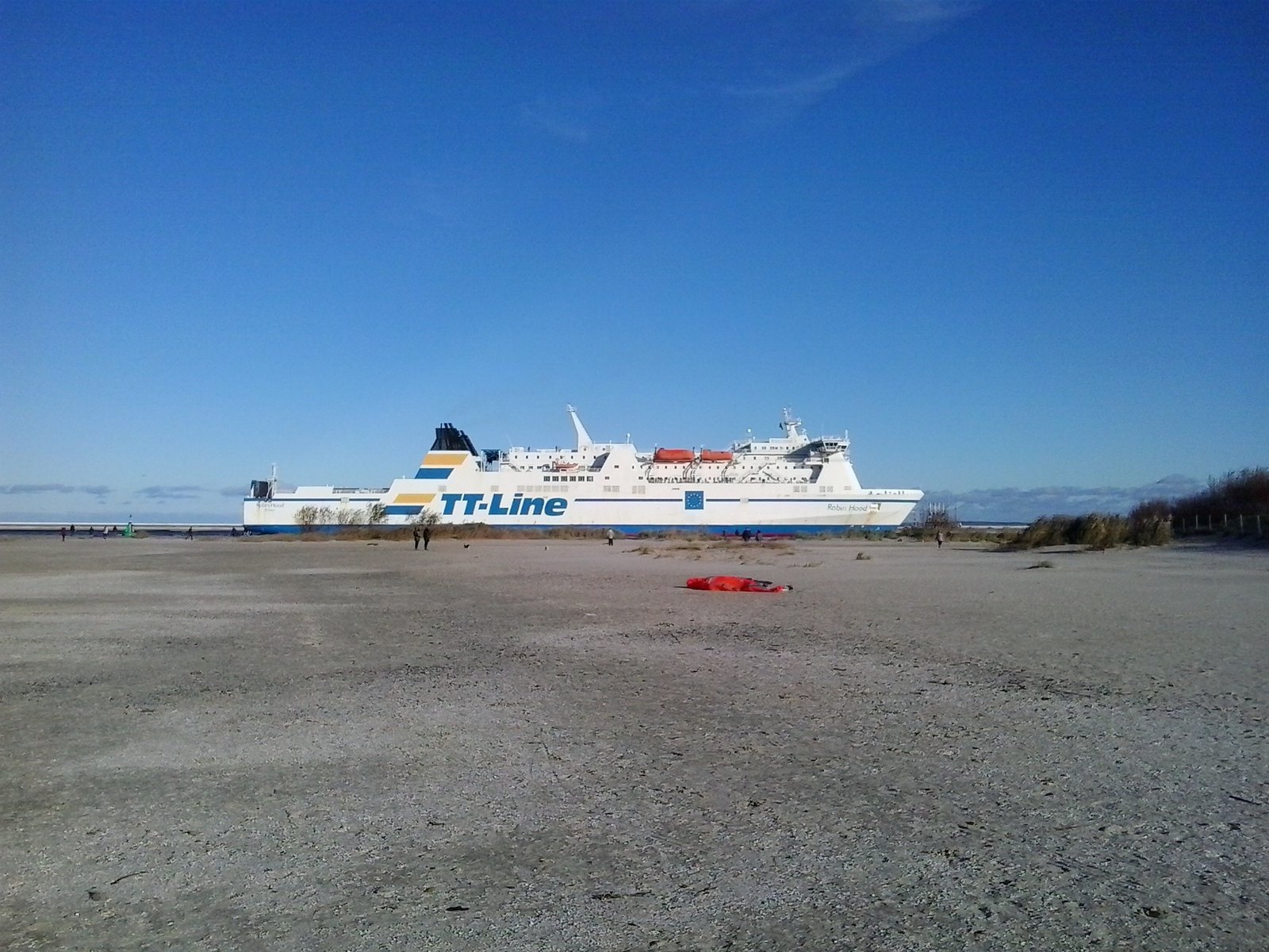 Świnoujście plaża port prom